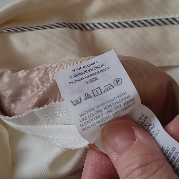 J. Crew Teddie women's cream colored wideleg pants size 4 - Picture 5 of 9